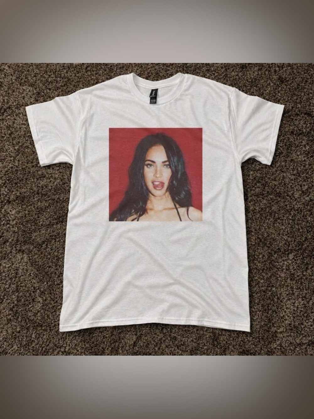 White Graphic Megan Fox Tee